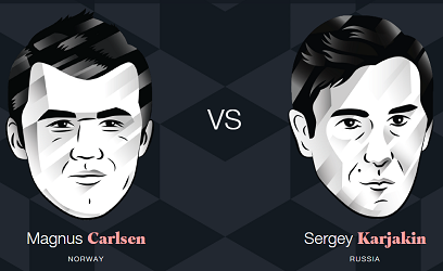 Magnus Carlsen vs Sergey Karjakin Magnus Carlsen vs Sergey Karjakin